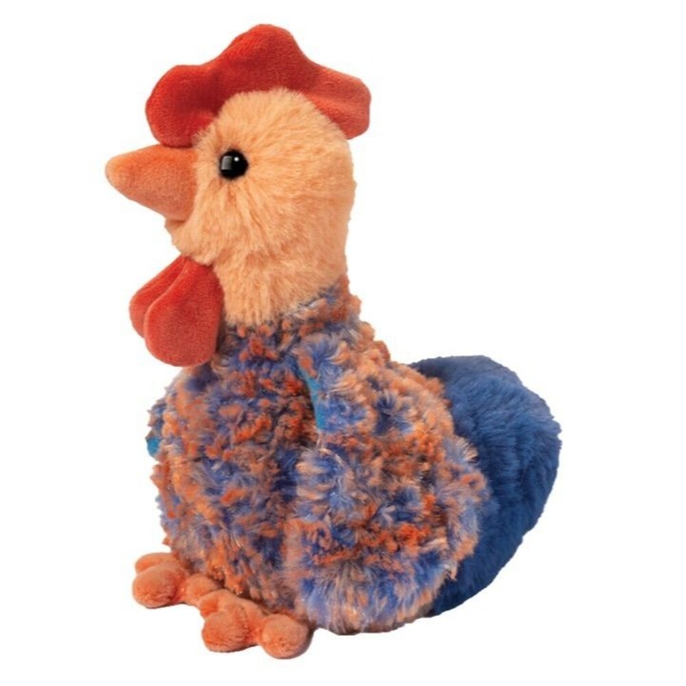 Chantillie 6" Blue Lace Hen Rooster Chicken Douglas Plush Stuffed Animal Bird